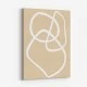 Beige Lines 03 Wall Art Print