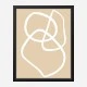 Beige Lines 03 Wall Art Print