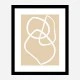 Beige Lines 03 Wall Art Print