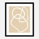 Beige Lines 03 Wall Art Print
