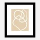 Beige Lines 03 Wall Art Print