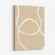 Beige Lines 04 Wall Art Print