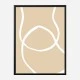 Beige Lines 04 Wall Art Print
