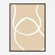 Beige Lines 04 Wall Art Print