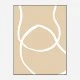 Beige Lines 04 Wall Art Print