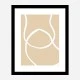 Beige Lines 04 Wall Art Print