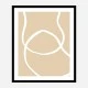 Beige Lines 04 Wall Art Print