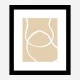 Beige Lines 04 Wall Art Print