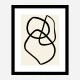 Black Lines 03 Wall Art Print