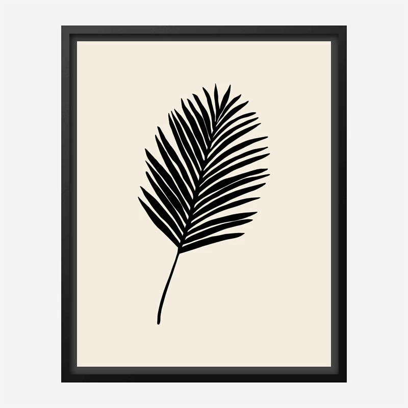 Black Palm Wall Art Print