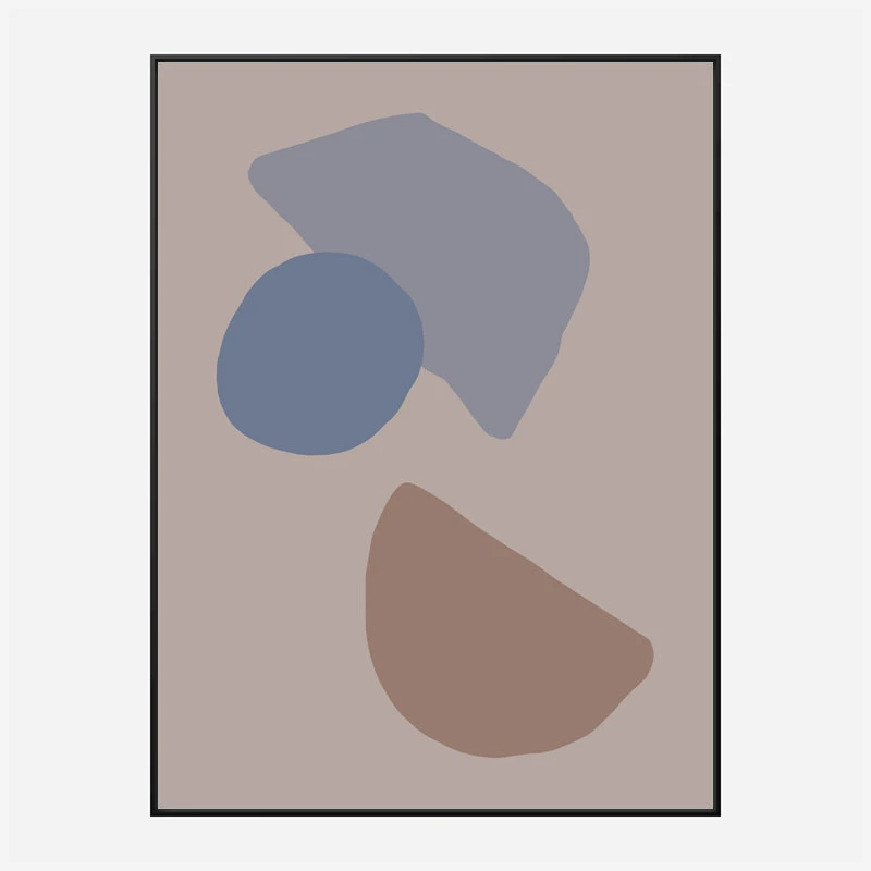 Organic Shapes 03 Wall Art Print