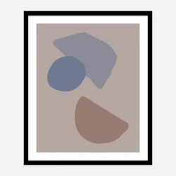 Organic Shapes 03 Wall Art Print