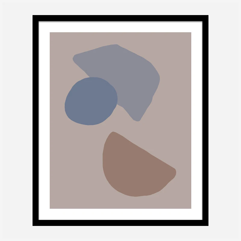 Organic Shapes 03 Wall Art Print