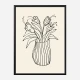 Vase Sketch Wall Art Print