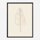 Banana Rainbow Leaf Wall Art Print