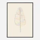 Banana Rainbow Leaf Wall Art Print