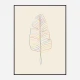 Banana Rainbow Leaf Wall Art Print