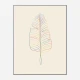 Banana Rainbow Leaf Wall Art Print
