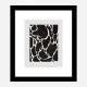 Giraffe Grey Wall Art Print