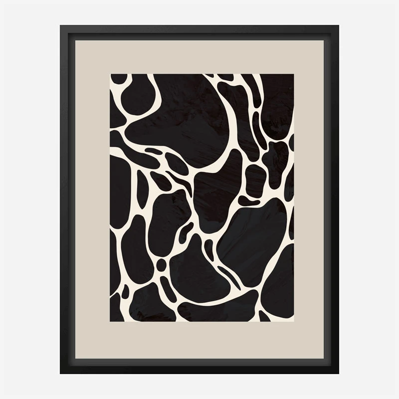 Giraffe Sand Wall Art Print