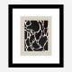 Giraffe Sand Wall Art Print