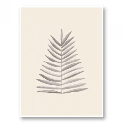 Palm Leaf Ink Wall Art Print