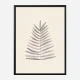 Palm Leaf Ink Wall Art Print