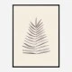 Palm Leaf Ink Wall Art Print