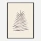 Palm Leaf Ink Wall Art Print