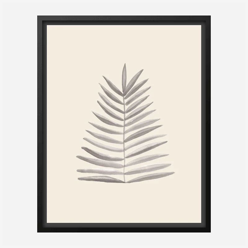 Palm Leaf Ink Wall Art Print