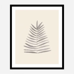 Palm Leaf Ink Wall Art Print