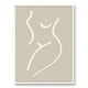 Body Sketch Sand Wall Art Print