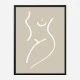 Body Sketch Sand Wall Art Print