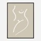 Body Sketch Sand Wall Art Print