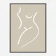Body Sketch Sand Wall Art Print