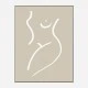 Body Sketch Sand Wall Art Print
