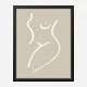 Body Sketch Sand Wall Art Print