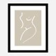 Body Sketch Sand Wall Art Print
