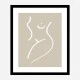 Body Sketch Sand Wall Art Print
