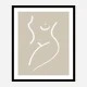 Body Sketch Sand Wall Art Print