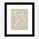 Body Sketch Sand Wall Art Print