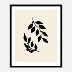 Black Twigs Wall Art Print