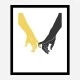 Hands Pinky Wall Art Print