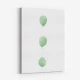 Birch Leaves in Row Wall Art Print