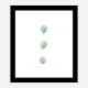 Birch Leaves in Row Wall Art Print