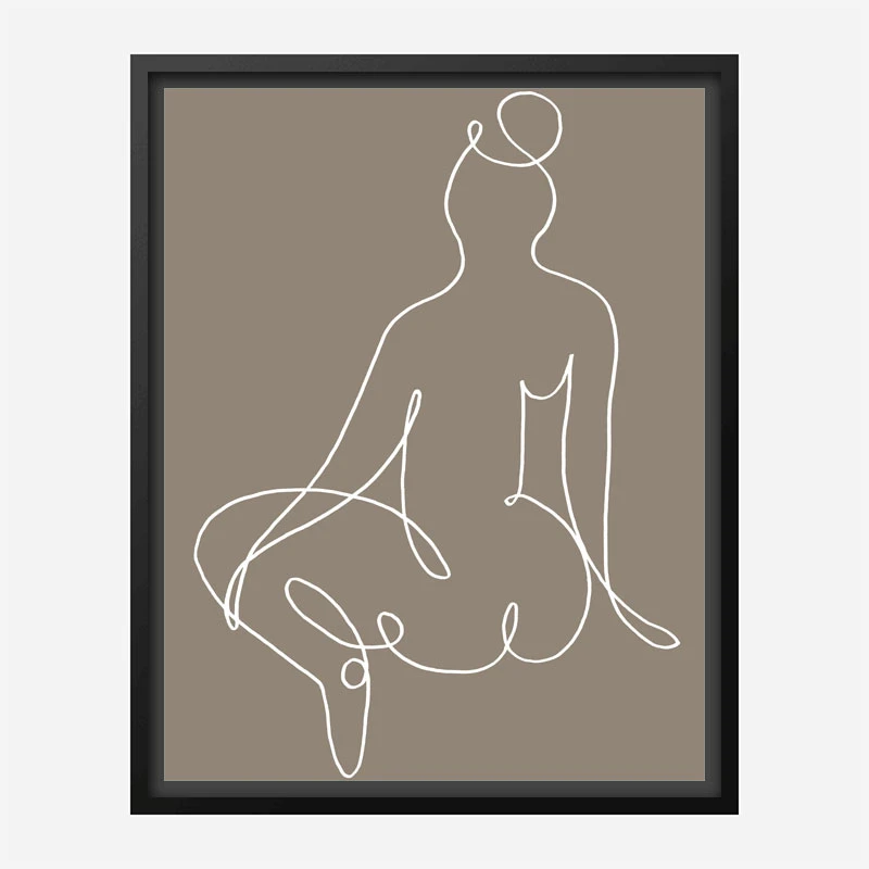 Sitting Down 02 Wall Art Print