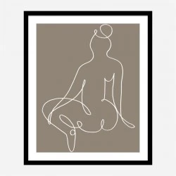 Sitting Down 02 Wall Art Print