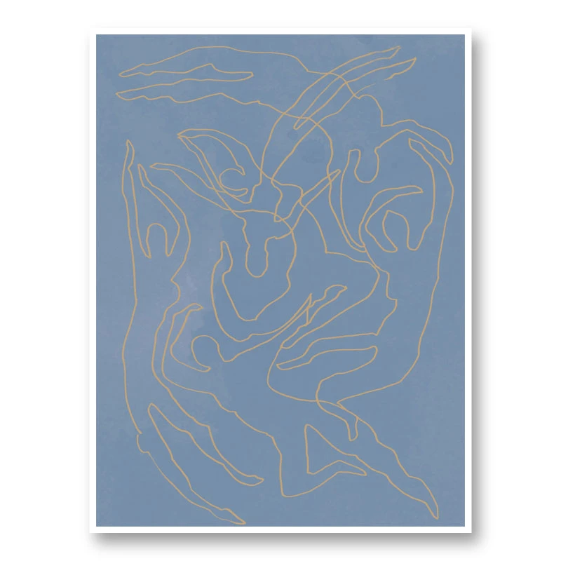 Blue Swimmers Wall Art Print