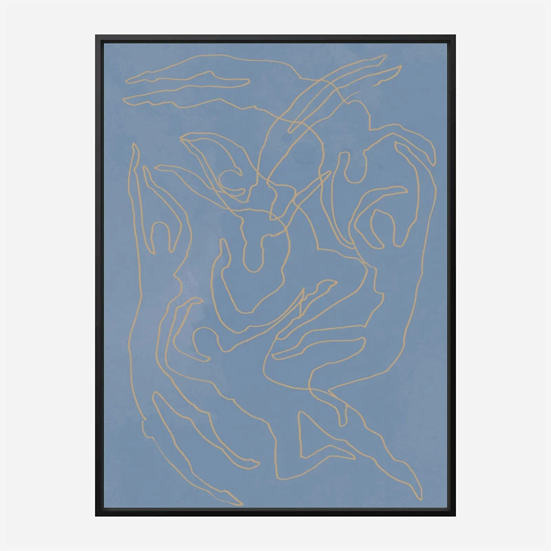 Blue Swimmers Wall Art Print