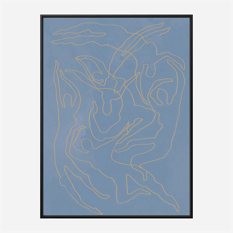 Blue Swimmers Wall Art Print